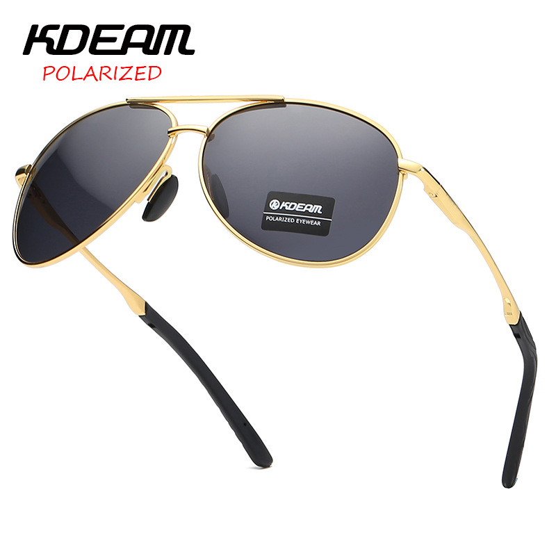 Sunglasses Aviator Polarized - Kdeam แว่นตากันแดดนักบินสีดำสำหรับผู้ชายผู้หญิงวินเทจแว่นตากันแดดโพลาไรซ์ขับรถกลางแจ้งสำหรับสำหรับท่านชายหญิง UV400