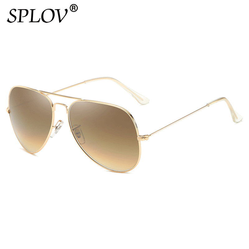 Sunglasses Aviator Polarized - ใหม่แฟชั่นแว่นตากันแดดผู้ชายนักบินคลาสสิกแว่นตาเลนส์กรอบสแตนเลส Vintage Gradient แว่นตาขับรถ UV40