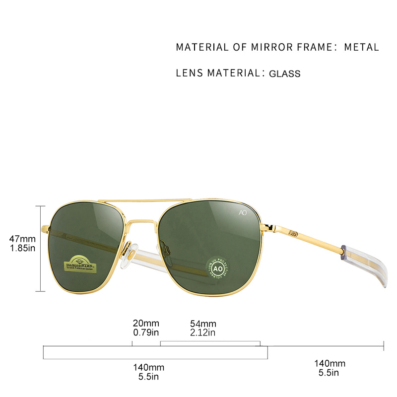 1 ชิ้น/3 ชิ้น เอโอ ไพลอตแว่นตา - Sunglasses Aviator Polarized บทวิจารณ์และราคา