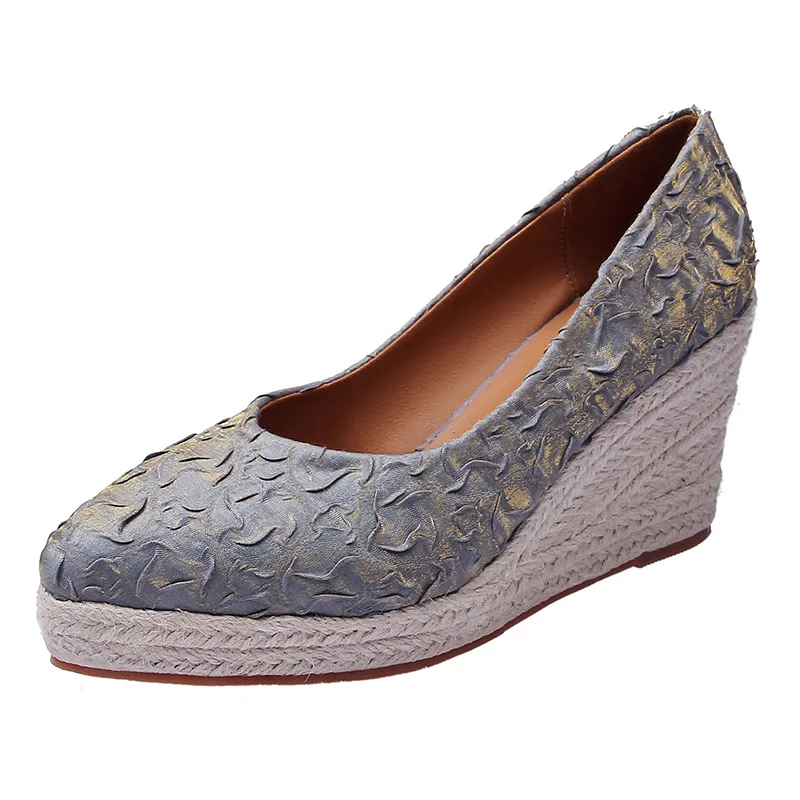 รองเท้าส้นสูงแบบแพลตฟอร์มลายดอ - Espadrille Slip On บทวิจารณ์และราคา