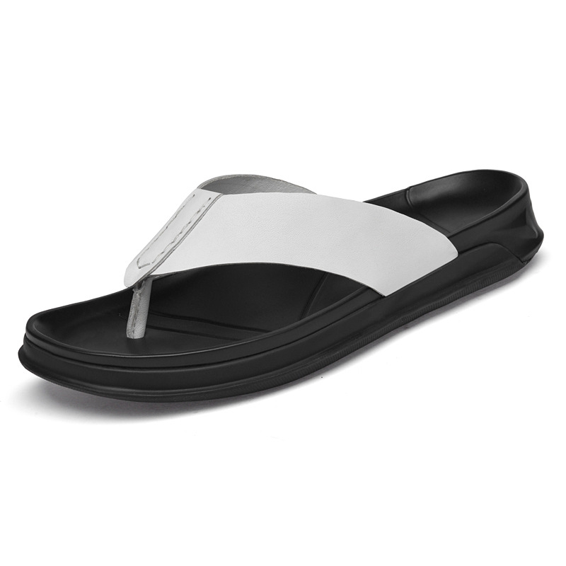 รองเท้าแตะหนังแท้สำหรับฤดูร้อน - Flip Flop Leather Men บทวิจารณ์และราคา