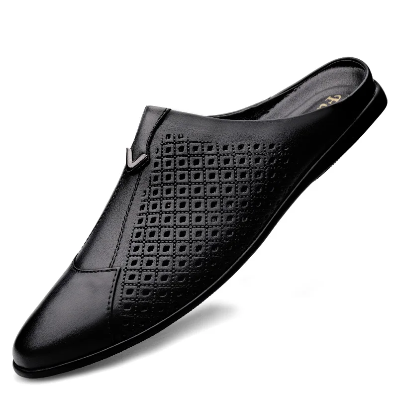 2024 ผู้ใหญ่ฤดูร้อนครึ่งลาก Pe - Flip Flop Leather Men บทวิจารณ์และราคา