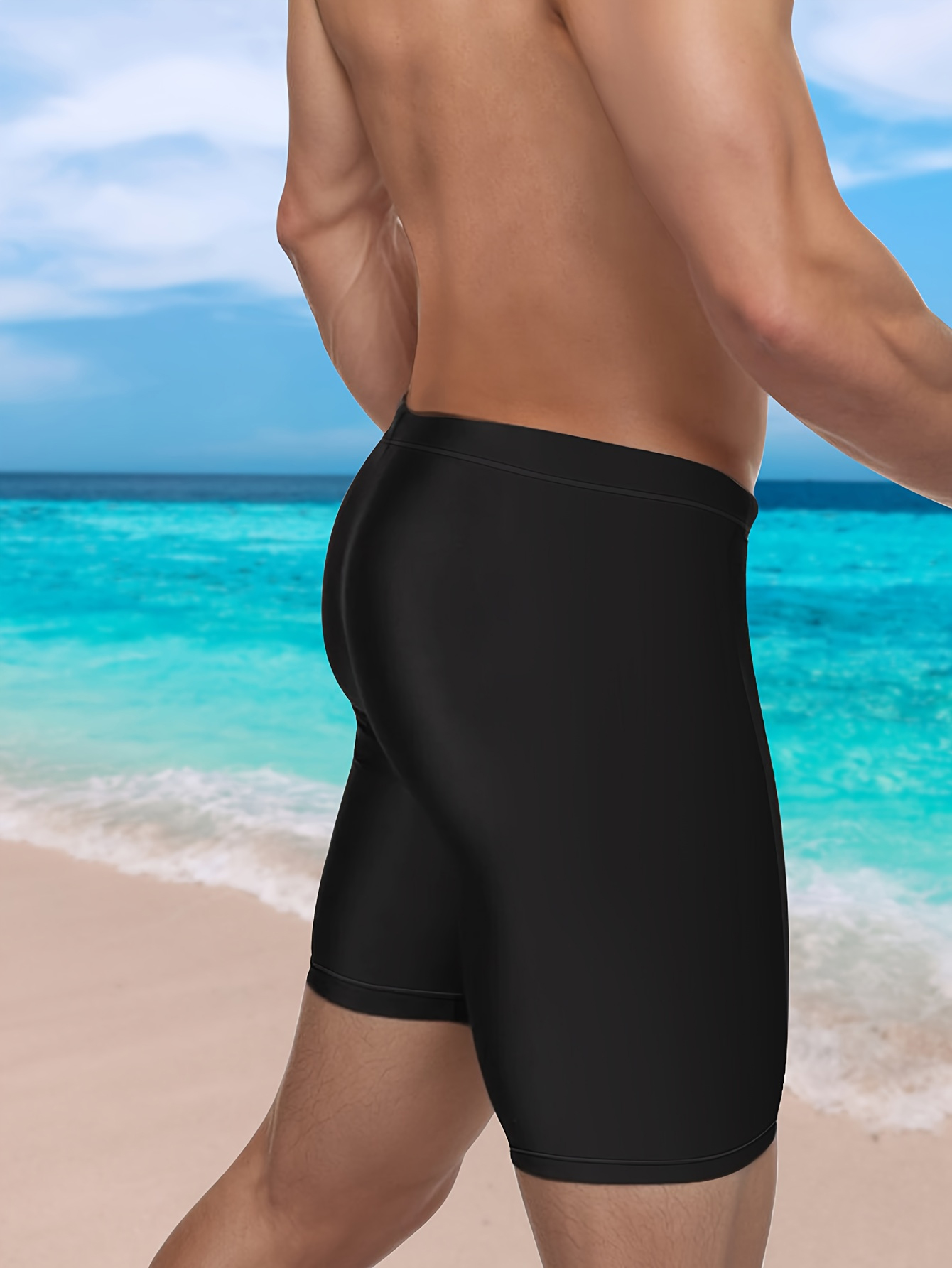 กางเกงว่ายน้ำพิมพ์ลายแบบลำลอง, - Swim Trunk Quick Dry บทวิจารณ์และราคา