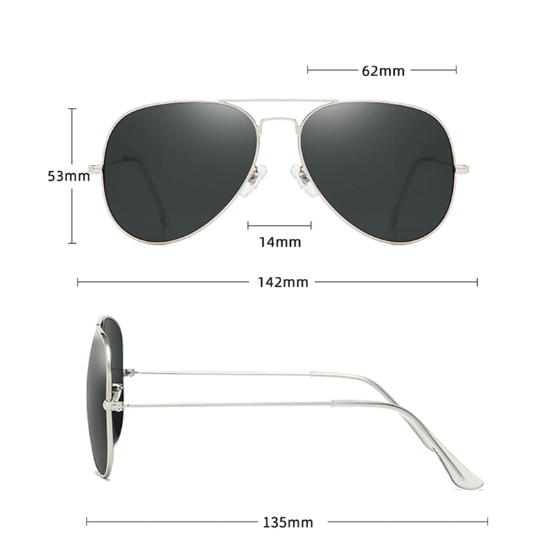 ใหม่แฟชั่นแว่นตากันแดดผู้ชายนั - Sunglasses Aviator Polarized บทวิจารณ์และราคา