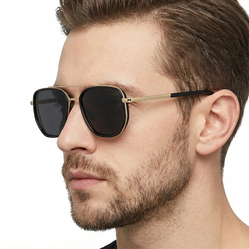 แว่นกันแดดโพลาไรซ์ทรงเหลี่ยมคล - Sunglasses Aviator Polarized บทวิจารณ์และราคา