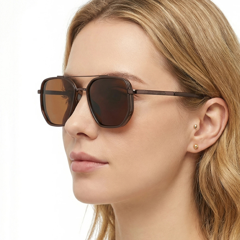 แว่นกันแดดโพลาไรซ์ทรงเหลี่ยมคล - Sunglasses Aviator Polarized บทวิจารณ์และราคา