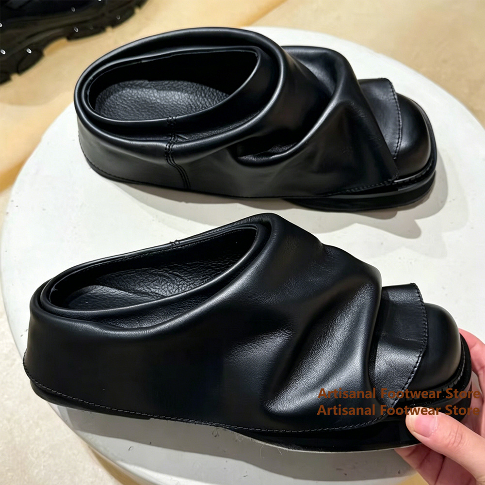 รองเท้าแตะหนังนิ่มแบบรัดส้น หั - Flip Flop Leather Men บทวิจารณ์และราคา